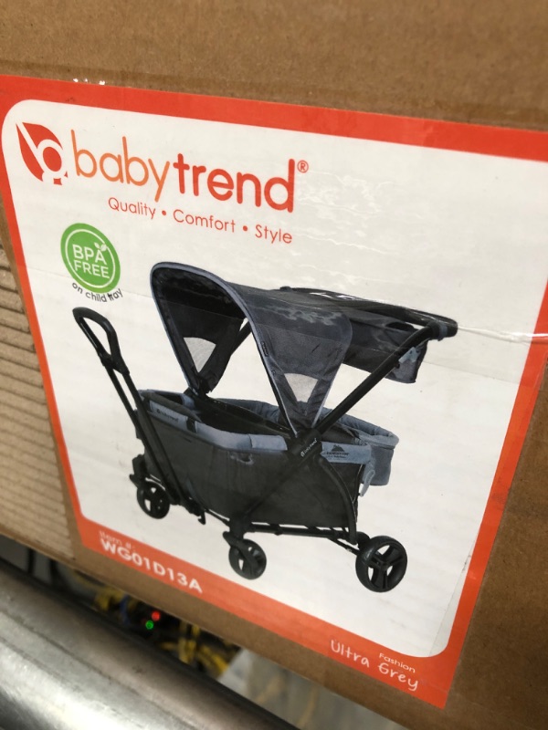 Photo 3 of Baby Trend Expedition 2-in-1 Stroller Wagon PLUS, Ultra Grey