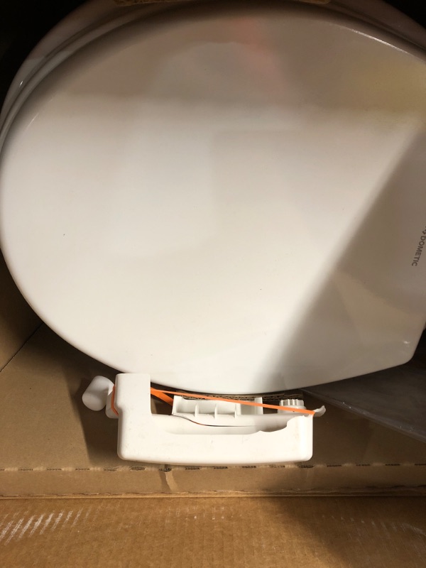 Photo 3 of * DAMAGED * 
Dometic 311 Gravity, Ceramic Bowl, Low-Profile RV Toilet (White)