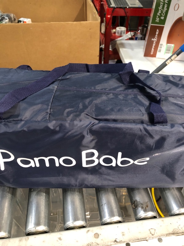 Photo 2 of * USED * 
Pamo Babe Portable Crib Baby Playpen with Mattress and Carry Bag 