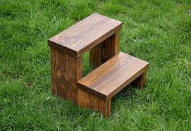 Photo 1 of * USED * 
WOOD STEP STOOL 