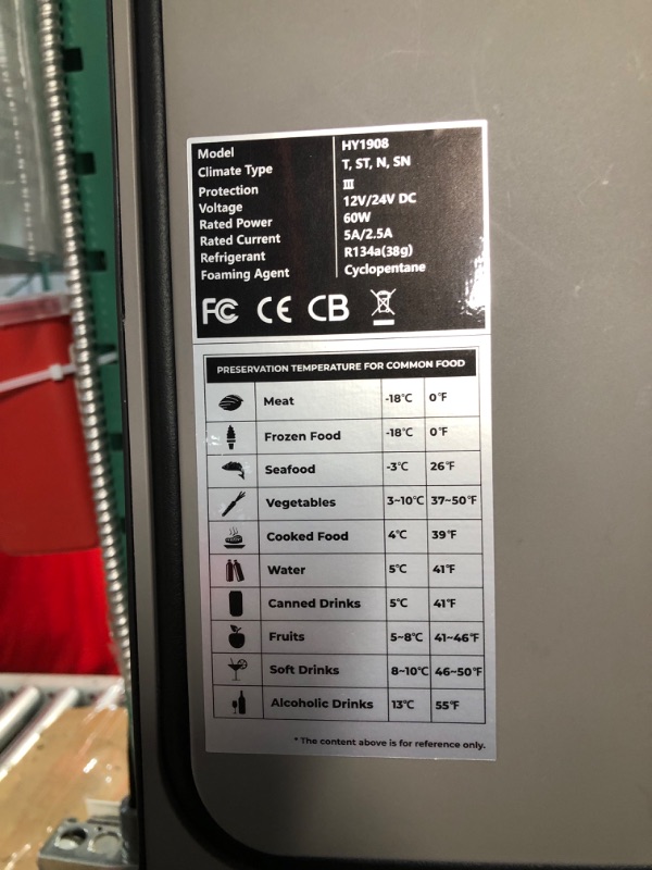 Photo 5 of ***NOT FUNCTIONAL*** Kohree Portable Refrigerator 53Qt Dual Control