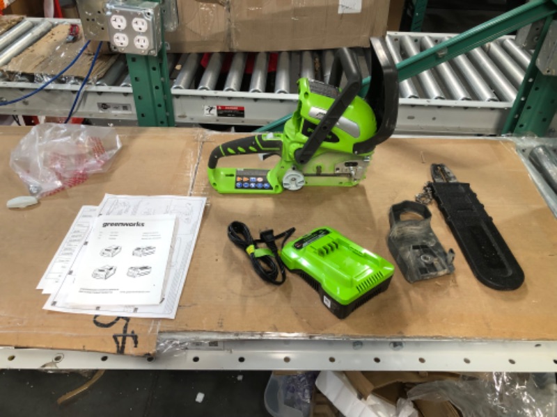 Photo 3 of ***UNTESTED - NO BATTERY - SEE NOTES*** Greenworks 12-Inch 40V Cordless Chainsaw