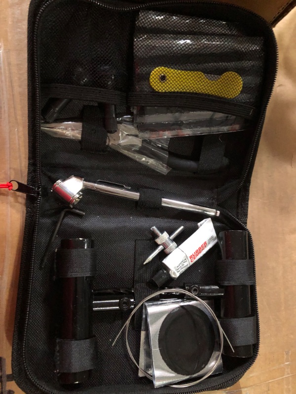 Photo 1 of Tire Repair Kit, 34pcs Tire Patch Kit with Plugs to Fix Punctures 