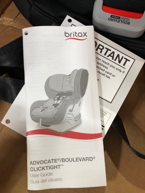 Photo 3 of Britax Boulevard ClickTight Convertible Car Seat