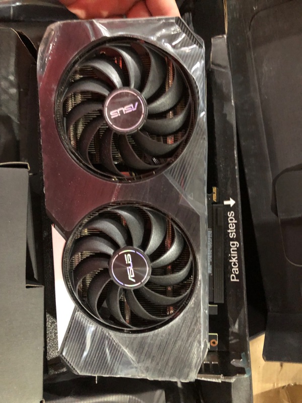 Photo 6 of ASUS Dual NVIDIA GeForce RTX 3070 V2 OC Edition Gaming Graphics Card (PCIe 4.0, 8GB GDDR6 Memory, LHR, HDMI 2.1, DisplayPort 1.4a, Axial-tech Fan Design, Dual BIOS, Protective Backplate) Black DUAL-RTX3070-O8G-V2