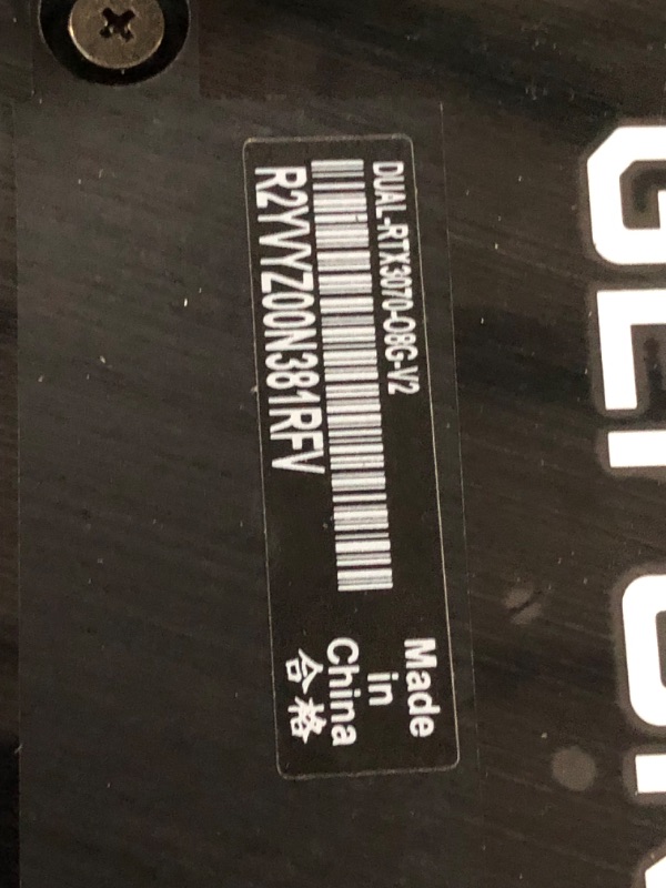 Photo 2 of ASUS Dual NVIDIA GeForce RTX 3070 V2 OC Edition Gaming Graphics Card (PCIe 4.0, 8GB GDDR6 Memory, LHR, HDMI 2.1, DisplayPort 1.4a, Axial-tech Fan Design, Dual BIOS, Protective Backplate) Black DUAL-RTX3070-O8G-V2