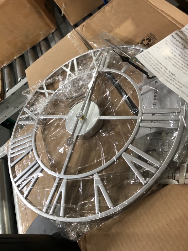 Photo 1 of silver clock 