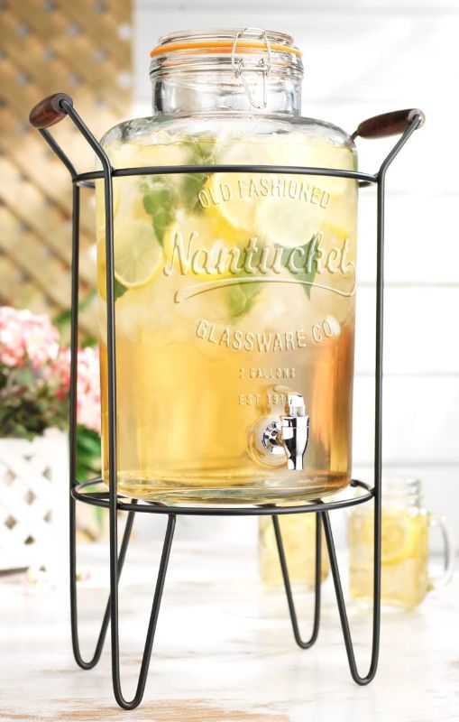 Photo 1 of 2 Gallon Glass Beverage Dispenser  