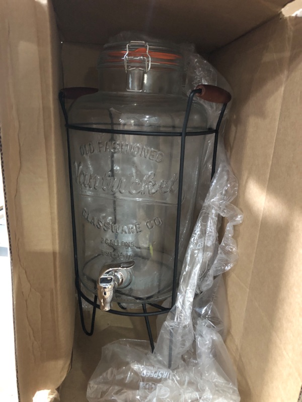 Photo 2 of 2 Gallon Glass Beverage Dispenser  