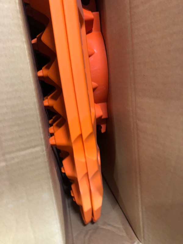 Photo 1 of BUNKER INDUST Offroad Traction Boards with Jack Base,Pair Multifunctional Recovery Tracks Tire Traction Mat Snow Mud Sand Ramp-Orange 4X4 ATV UTV Car Traction Pads with Carry Bag