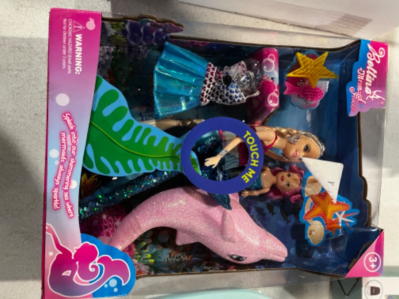 Photo 2 of 2022 Mermaid Princess Doll Playset, Color Changing Mermaid Tail 