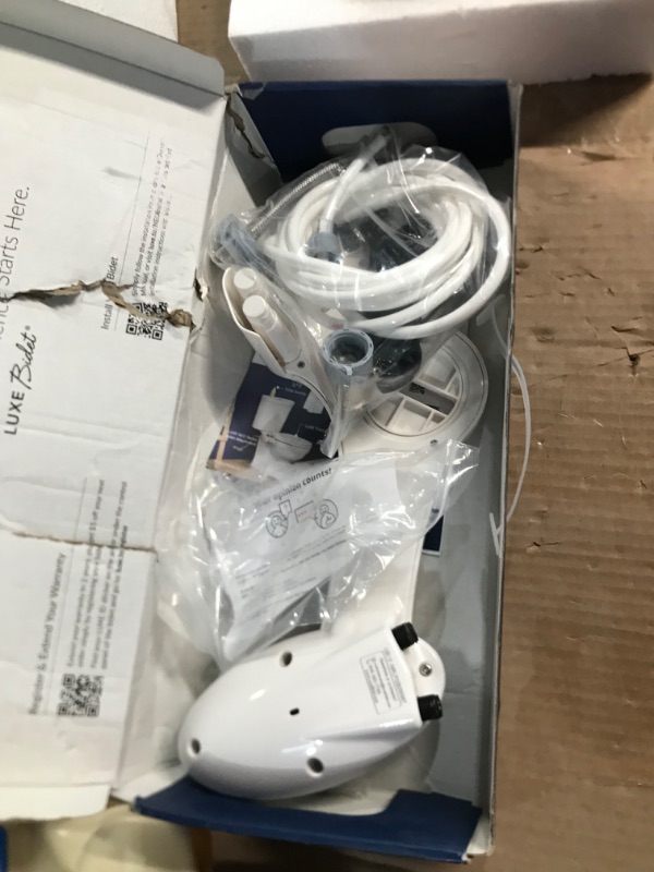 Photo 2 of **USED/PARTS ONLY*** LUXE Bidet NEO 320 - Self Cleaning Dual Nozzle - Hot and Cold Water Non-Electric Bidet Toilet Attachment (Blue)