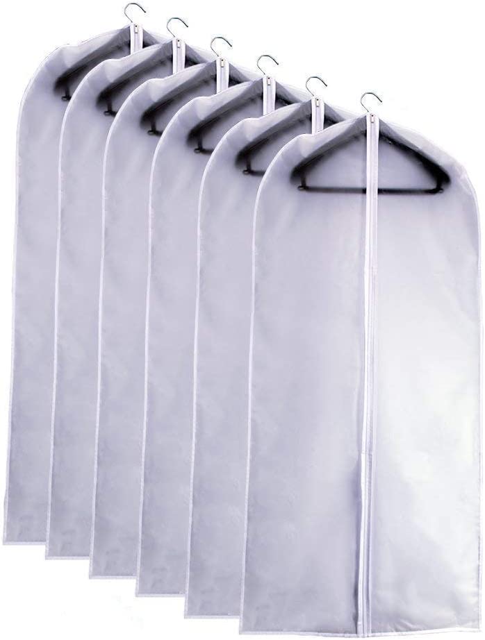 Photo 1 of **ITEM SIMILAR TO STOCK PIC** Garment Bag Covers gray, 5 pack 60 x 10 x 100