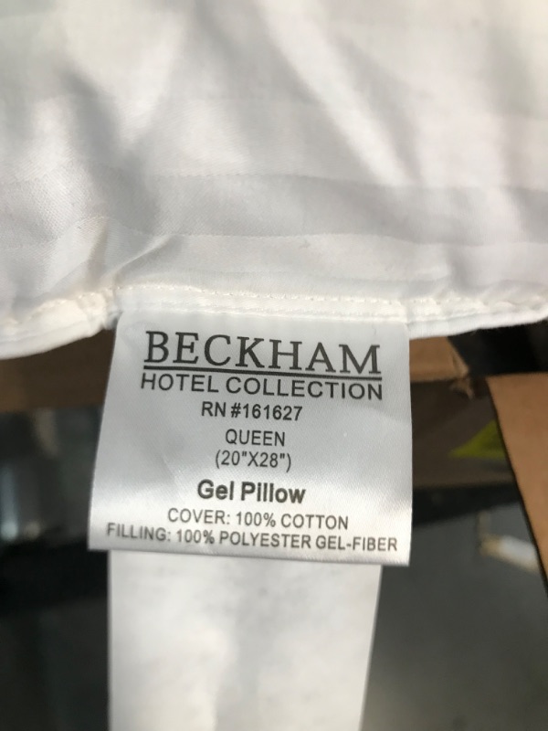 Photo 5 of **SEE NOTES** Beckham Hotel Collection Bed Pillows Standard / Queen Size Set of 2 - Down Alternative Bedding Gel Cooling Pillow 