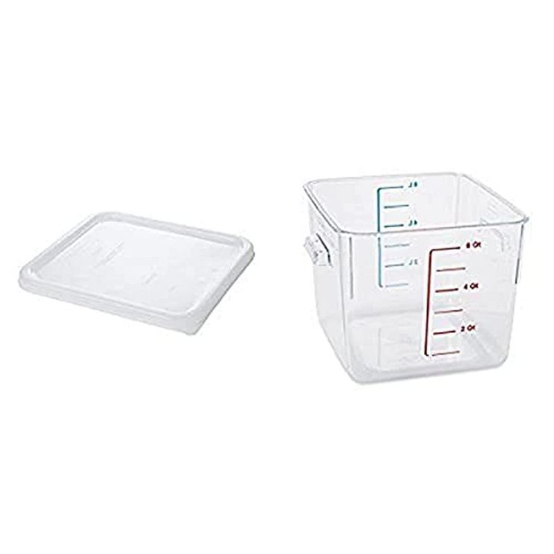Photo 1 of **USED/NO PACKAGING/SEE NOTES** Rubbermaid Commercial Products Space Saving Food Storage Container with Lid, 6 Quart