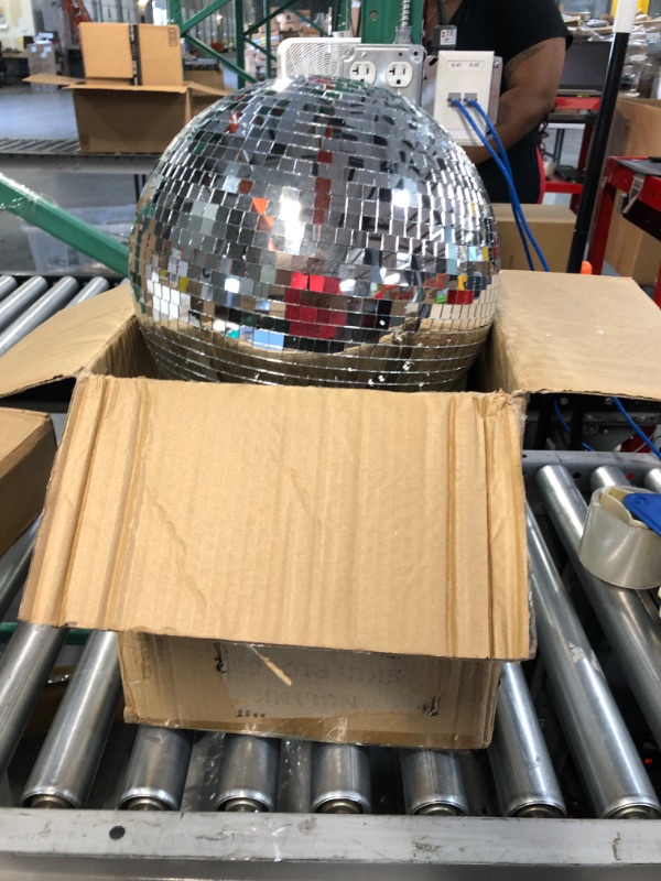Photo 1 of 8" Mirror Disco Ball Great for a Party or Dj Light Effect Christmas