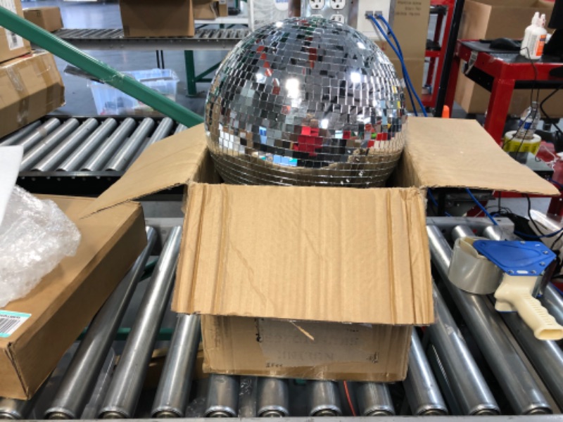 Photo 3 of 8" Mirror Disco Ball Great for a Party or Dj Light Effect Christmas