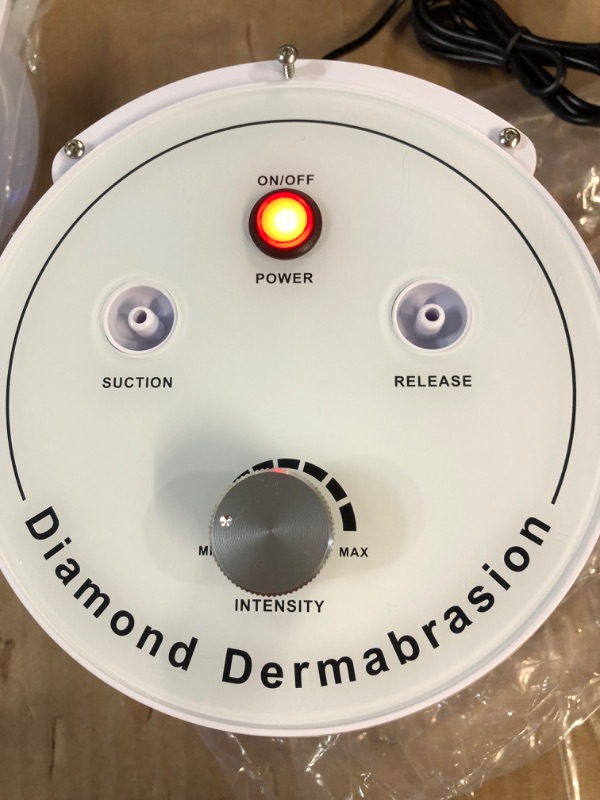 Photo 4 of UNOISETION 3 In 1 Diamond Microdermabrasion Machine with Spray Bottles (White)