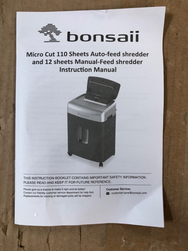 Photo 3 of *Used/Dirty* Bonsaii C233-B 110-Sheet Autofeed Shredder 