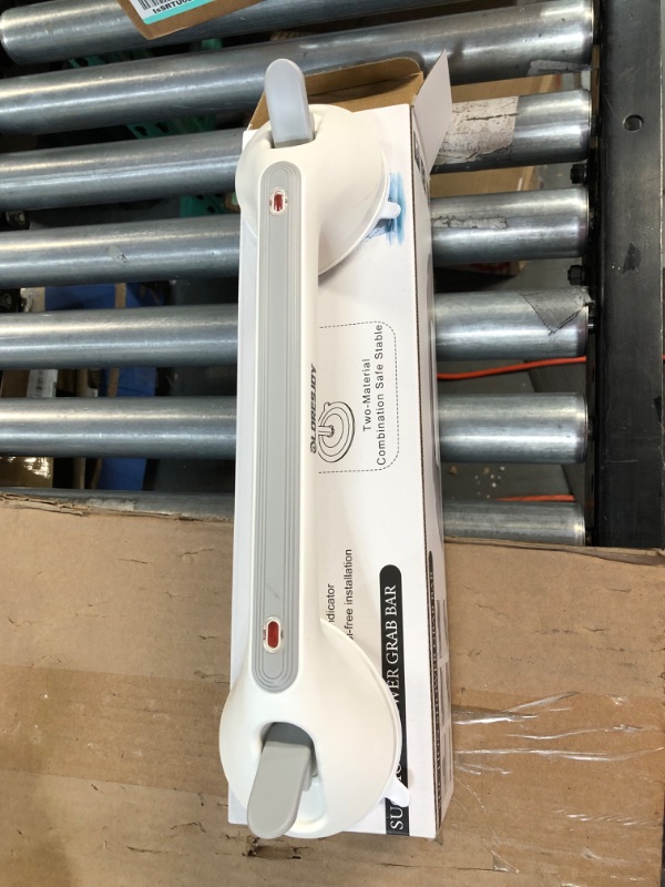 Photo 1 of *Minor Scuff* LORESJOY Shower Handle 16 inch Grab Bar, Suction Cup, with Indicators
