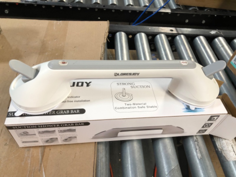 Photo 1 of *Minor Scuff* LORESJOY Shower Handle 16 inch Grab Bar, Suction Cup, with Indicators