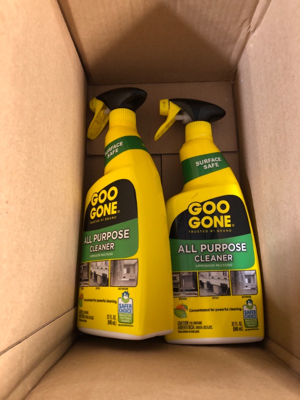 Photo 2 of Goo Gone All-Purpose Cleaner - Removes Dirt, Grease, Grime and More - 32 Ounce - [2 Pack] 