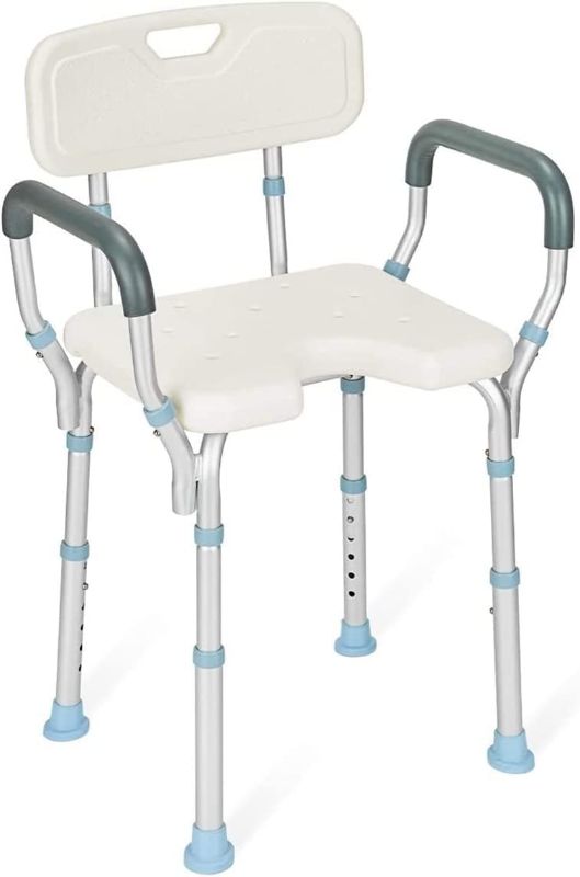 Photo 1 of **SEE NOTES**
OasisSpace Heavy Duty Shower Chair with Back and Arms 300lb