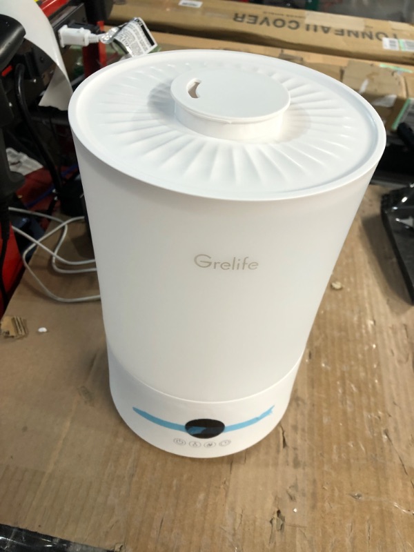 Photo 3 of **SEE NOTES**
Grelife Humidifiers for Bedroom Large Room Home, 4L Top Fill Cool Mist Humidifiers for Baby and Plant, Quiet Air Humidifier Adjustable Mist Levels, Remote Control, Night Light, Auto Shut-Off, Timer