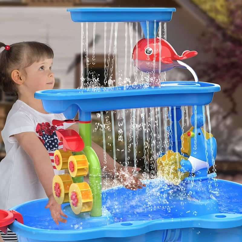 Photo 1 of **SEE NOTES**
Toddler Water Table | Kids Sand Water Table | 3-Tier Outdoor Water Play Table Toys