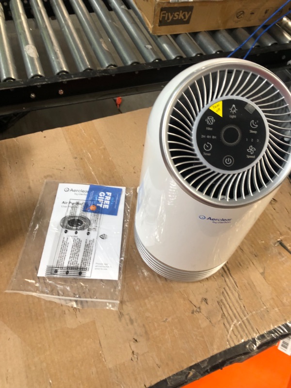 Photo 1 of Clarifion AerClear - Air Purifier for Home, 3-Stage Filtration System with HEPA Filter, Ionize and Clean Air Office Bedroom, Helps With Dust, Pets, Smoke, Pollen, 7 Night Light Mode, Low Noise
