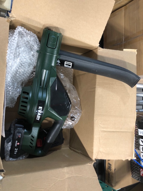 Photo 1 of **USED** **NO CHARGER** EVARY 21V CORDLESS BLOWER