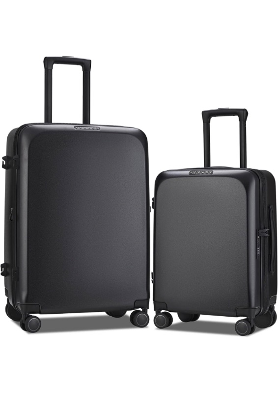 Photo 2 of **ONE ONLY**
VERAGE Freeland Piece Luggage Sets with X-Large Spinner Wheels, Expandable Hardshell Luggage Sets, Travel Suitcase Set TSA Approved (20/24-Inch, Black)