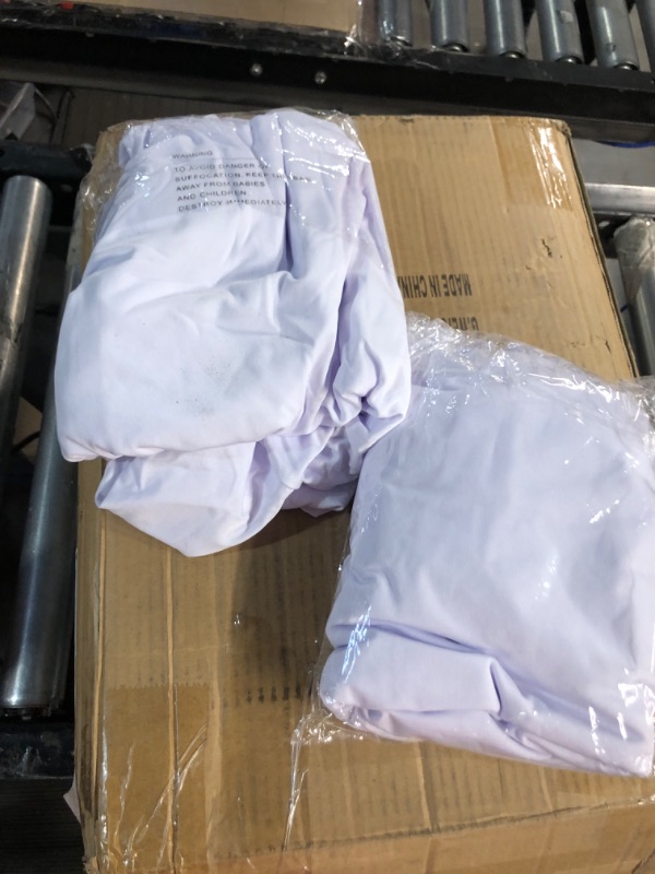 Photo 1 of ***USED*** White Round Cocktail Tablecloth with Stretch Spandex 4 PACK, 8FT, WHITE