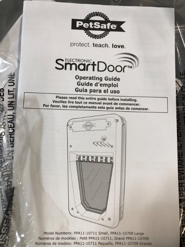 Photo 4 of **SEE NOTES**
PetSafe NEVER RUST Electronic Pet Door - Automatic Dog and Cat Door - For Large Pets - Pets up to 100 lb