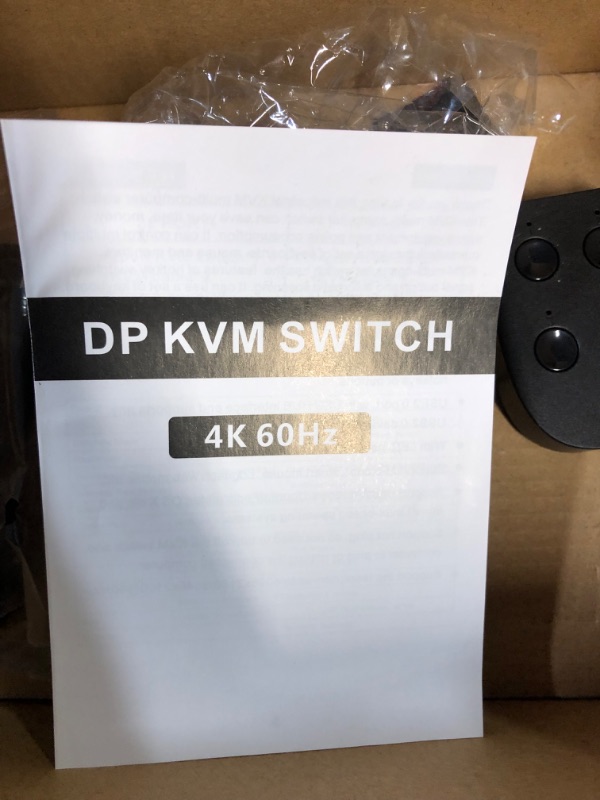 Photo 5 of KVM Switch DisplayPort 4 Port, MT-VIKI UHD 4K@60Hz DP KVM Switch for Four Computers Sharing 1 Monitor, Keyboard, Mouse, Included 4 DP & USB Cable+Desktop Controller