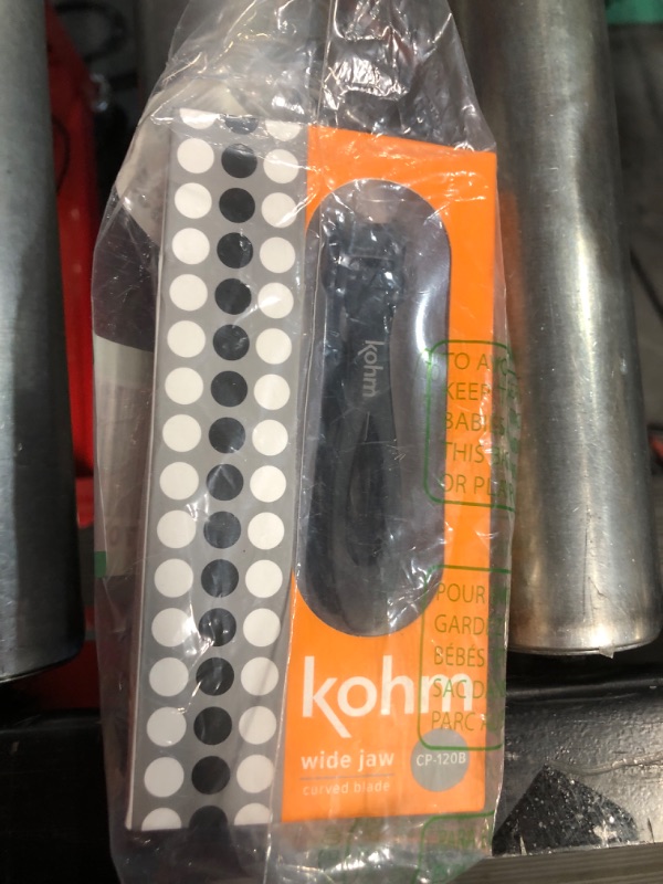 Photo 2 of KOHM Nail Clippers for Thick Nails - Heavy Duty, Sharp Wide Mouth Professional Fingernail and Toenail Clippers for Men, Women & Seniors, Black Curved-black