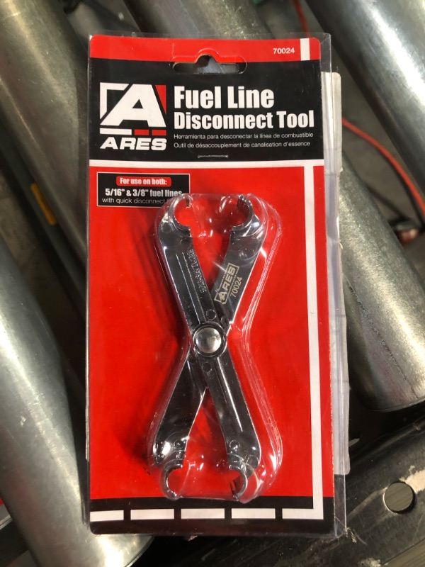 Photo 2 of ARES 70024-3/8-Inch and 5/16-Inch Scissor Fuel Line Disconnect Tool - Easy Separation of Quick Disconnect Style Fittings - Use on Fuel, Heater, and A/C Line Service on Many Late Model Vehicles