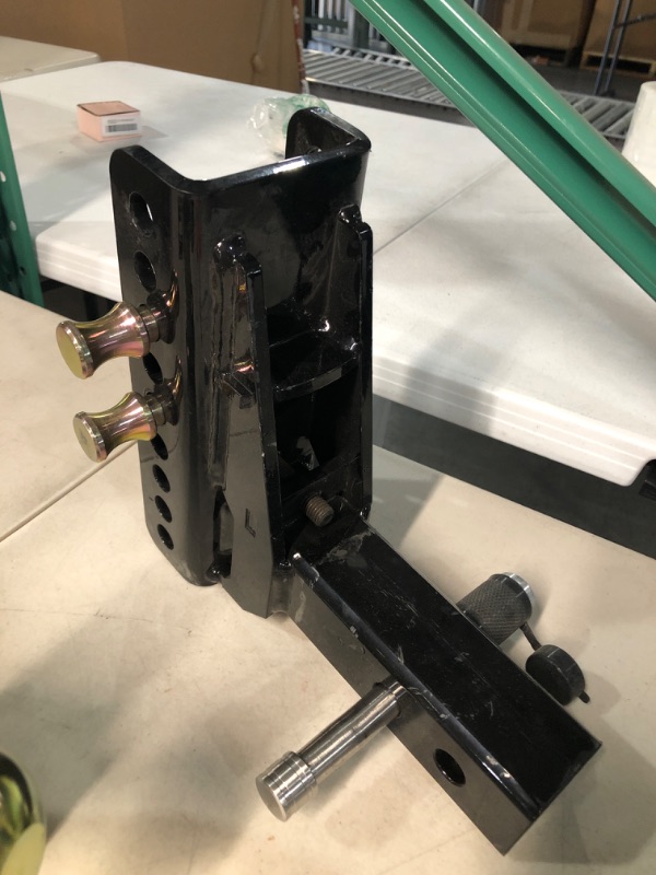 Photo 1 of Adjustable Trailer Hitch – Automotive Trailer Hitch, Adjustable, Ball Mount Hitch for Towing - 20,000 LBS, 2 and 2-5/16 inch Balls, 6-inch Drop