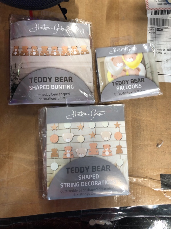 Photo 2 of Hatton Gate Teddy Bear String Decorations 6 Strings Each 2 metres per Pack