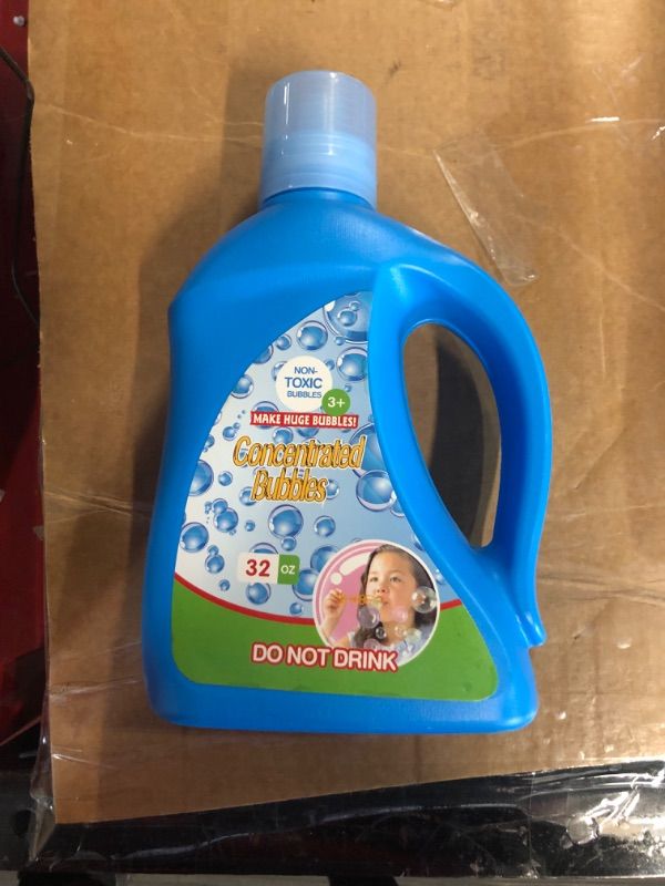 Photo 2 of Bubbles Solution Refills, Bubble Concentrated Solution for Kids Bubble Machine Guns, Easter Gifts Big Giant Bubbles Wands, Wedding, Party Favors, Birthday, Outdoors