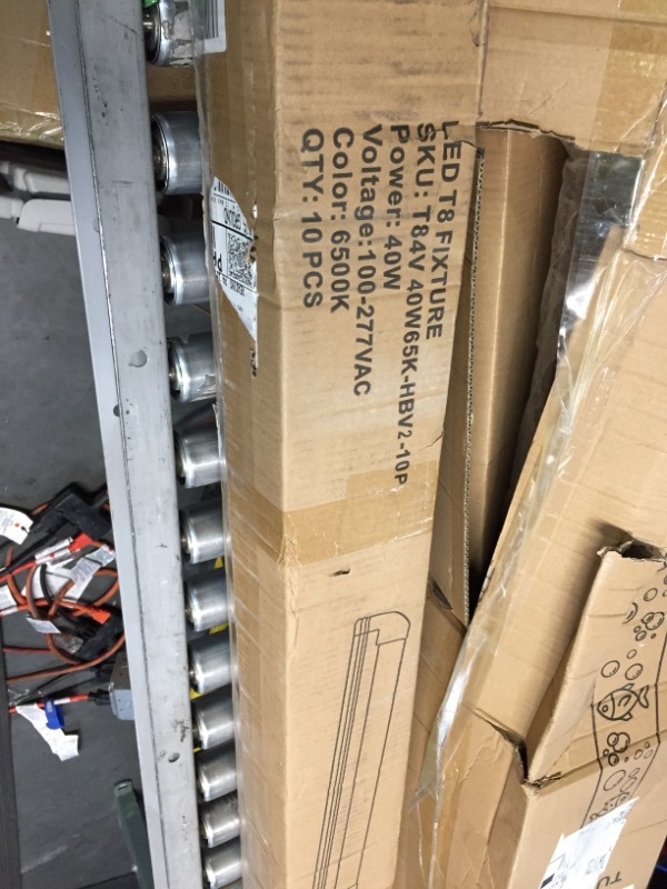 Photo 2 of hykolity 4FT LED Shop Light, V Shape Integrated T8 LED Tube Light, 5200LM, 40W, 6500K Super Bright White,high Output Linkable Shop Lights W/ Built-in ON/Off Switch for Warehouse, ETL, 10 Pack 4FT-10Pack