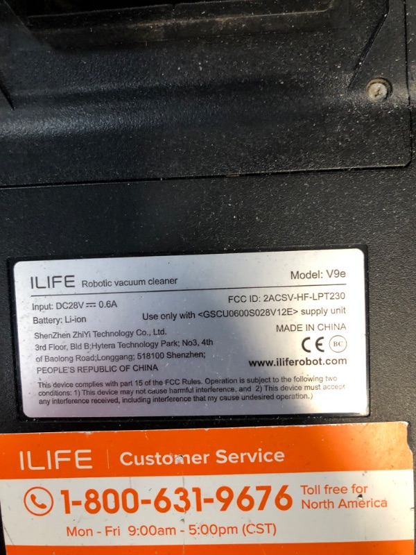 Photo 4 of *SEE NOTES* ILIFE V9e Robot Vacuum Cleaner