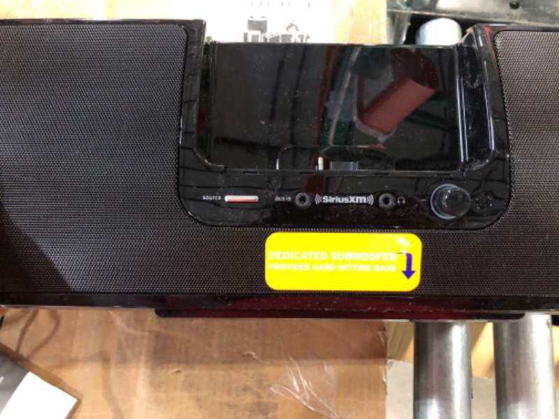 Photo 3 of SiriusXM SXSD2 Portable Speaker Dock Audio System for Dock and Play Radios (Black) 19 x 8.5 x 7 inches