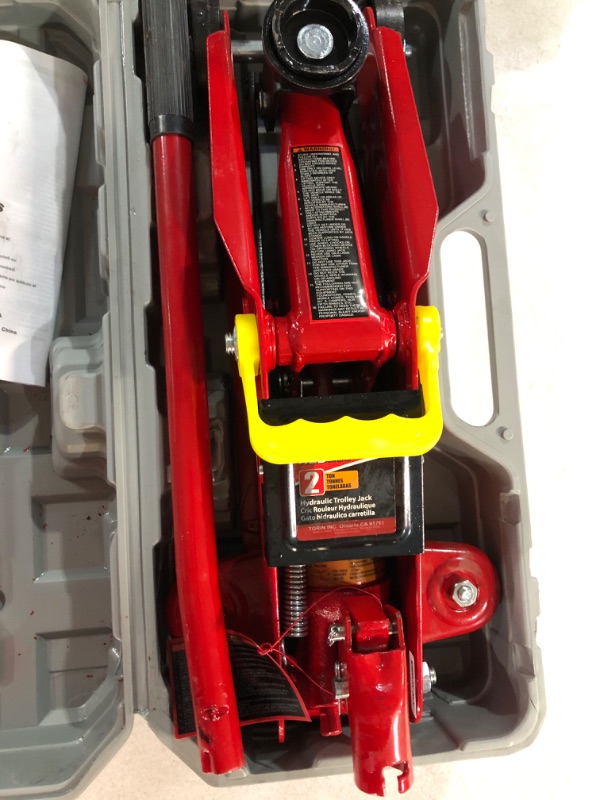 Photo 2 of (READ NOTES) Torin Big Red T82012 2 Ton Hydraulic Swivel Trolley Floor Jack with Carry Case