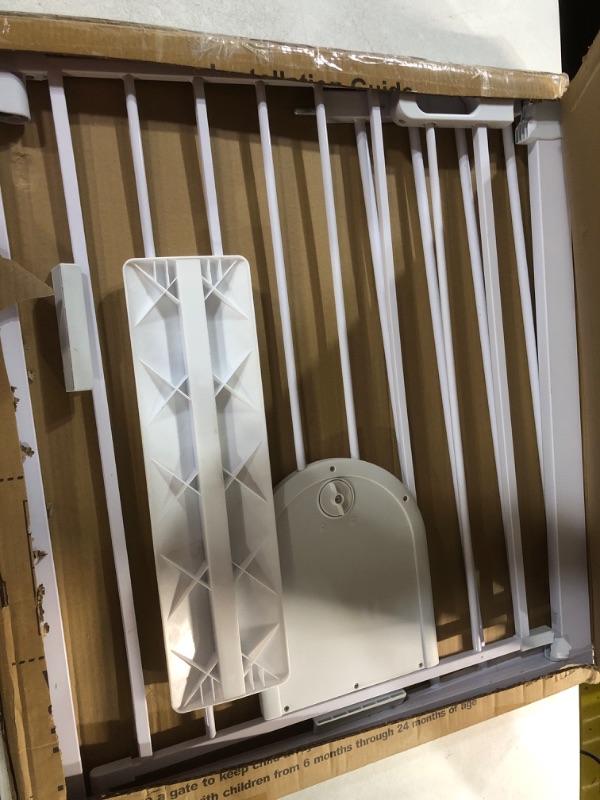 Photo 2 of Extra Wide Baby Gate with Cat Door, 40.55"-43.31" Wide