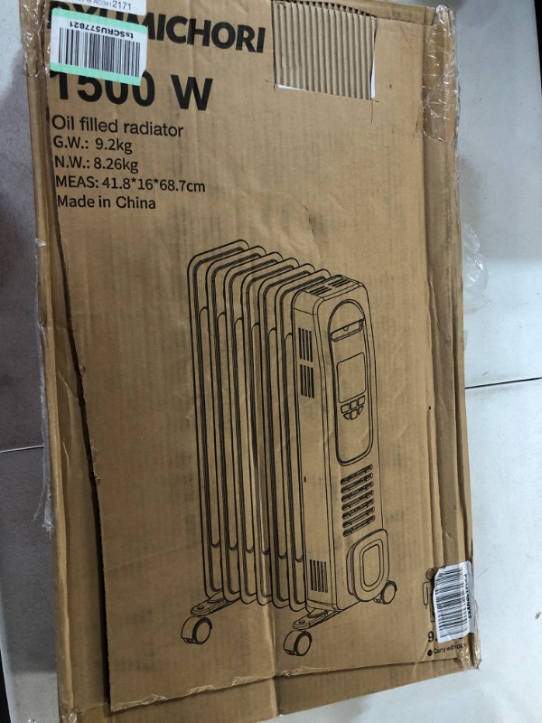 Photo 3 of Radiator Heater, Upgraded 1500W Electric Oil Filled Heater with Remote Control