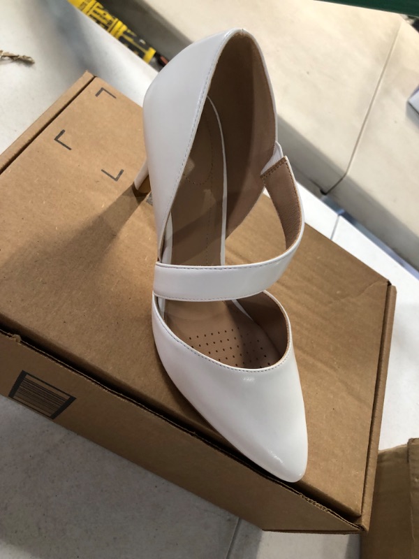 Photo 1 of white high heels  8 1/2