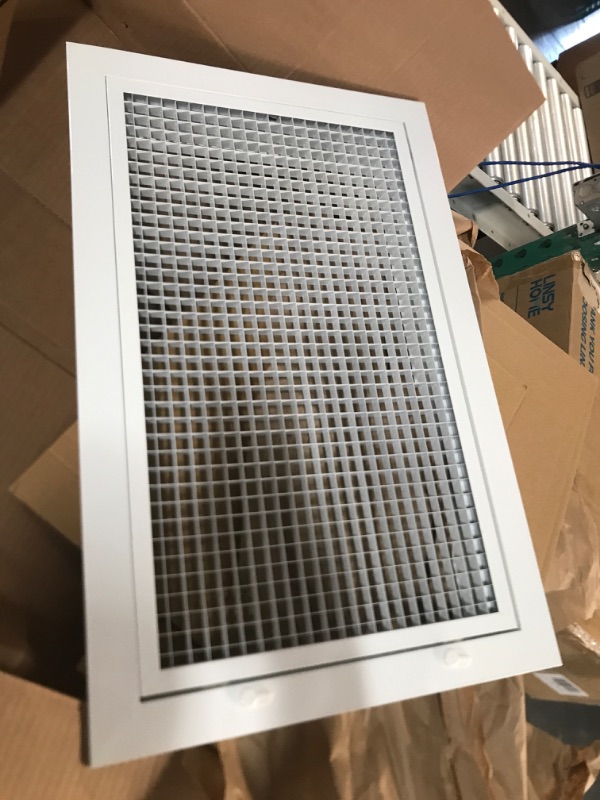 Photo 2 of 16" x 16" Cube Core Eggcrate Return Air Grille -[Outer Dimensions: 17.75 X 17.75] 16 x 16 Return Grille