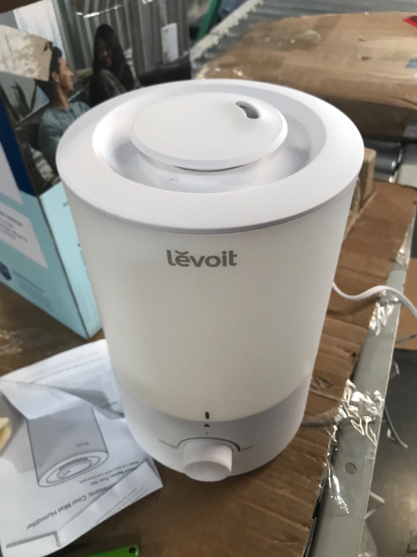 Photo 3 of **SEE NOTES**
LEVOIT Humidifiers for Bedroom Large Room, 3L Cool Mist Top Fill Oil Diffuser for Baby Nursery and Plants, 360° Nozzle, White