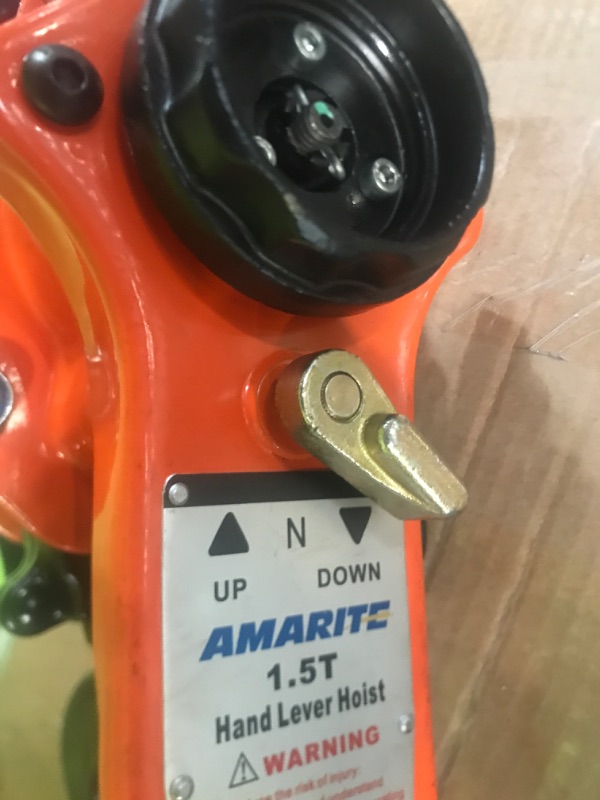 Photo 4 of (GOOD CONDTION) Amarite Chain Hoist Lever Hoist, 3300 Lbs, 10ft Load